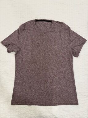lululemon athletica Men's Heathered Maroon Crew Tee
